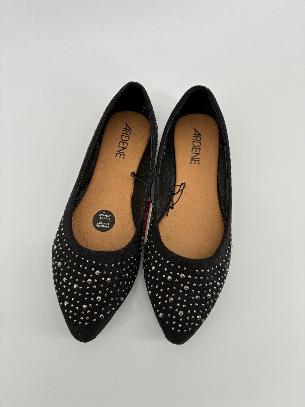 MASSIVE $10 SALE Ardene’s Black Rhinestone Studded Pointy Toe Ballet Flats